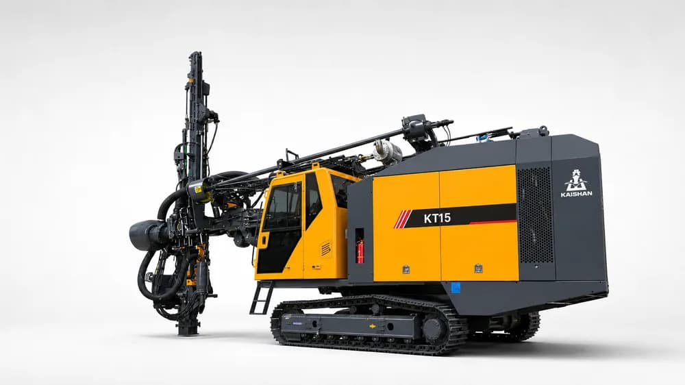 Crawler DTH Drill Rig with Integrated Air Compressor