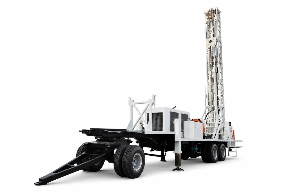 Crawler water well drilling rig