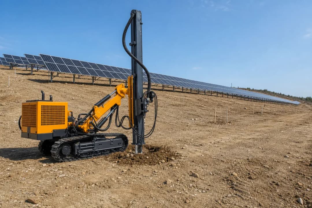 Photovoltaic Pile Drilling: Choosing the Right Rig for Solar Foundation Holes
