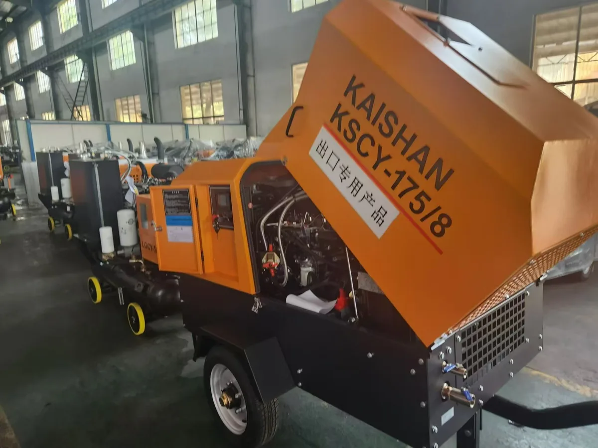 Kaishan Single-stage Diesel Mobile Air Compressor - representative photo